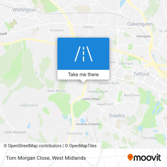 Tom Morgan Close map