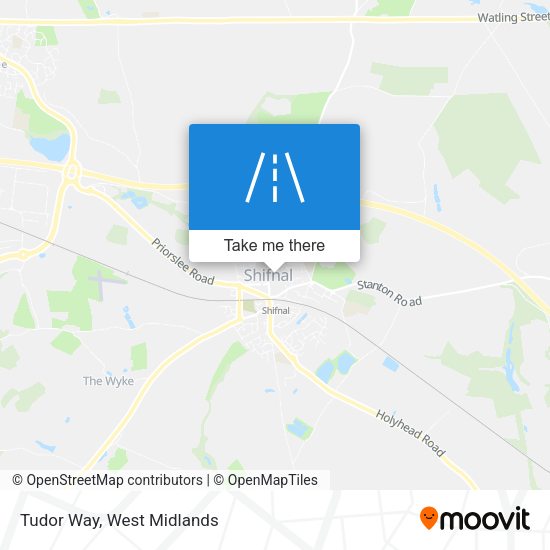 Tudor Way map