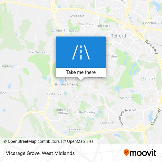 Vicarage Grove map
