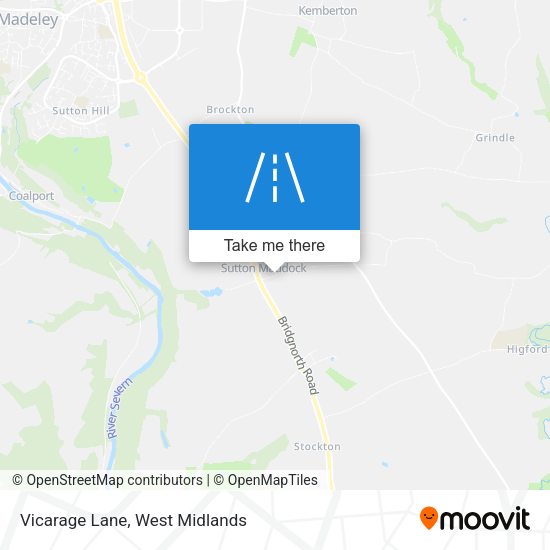 Vicarage Lane map
