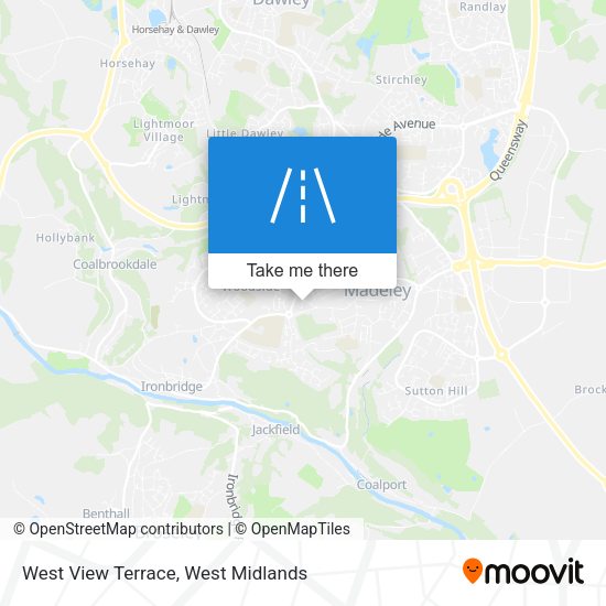 West View Terrace map