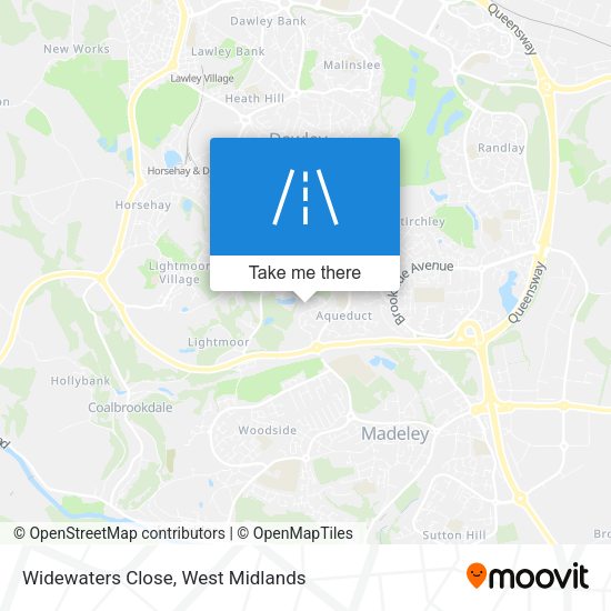Widewaters Close map