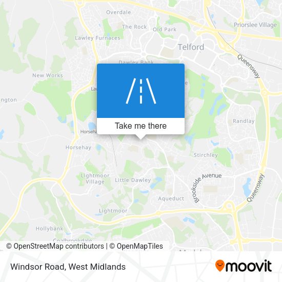 Windsor Road map