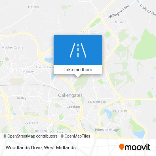 Woodlands Drive map