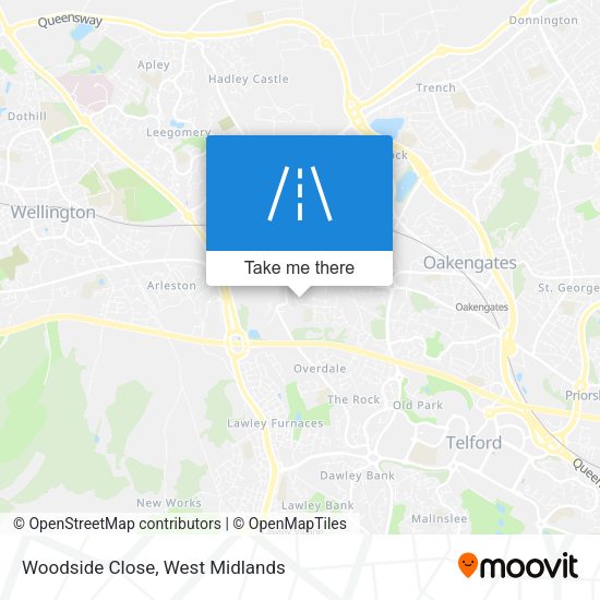 Woodside Close map