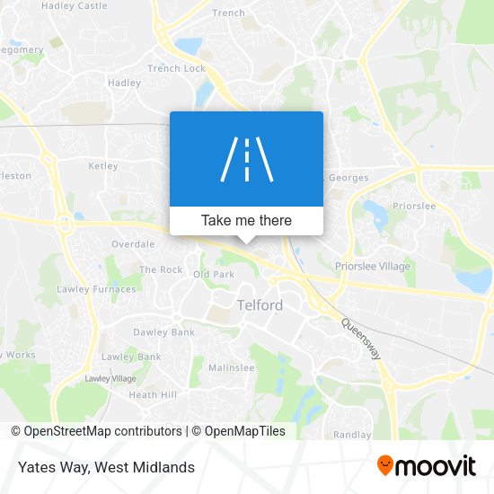 Yates Way map