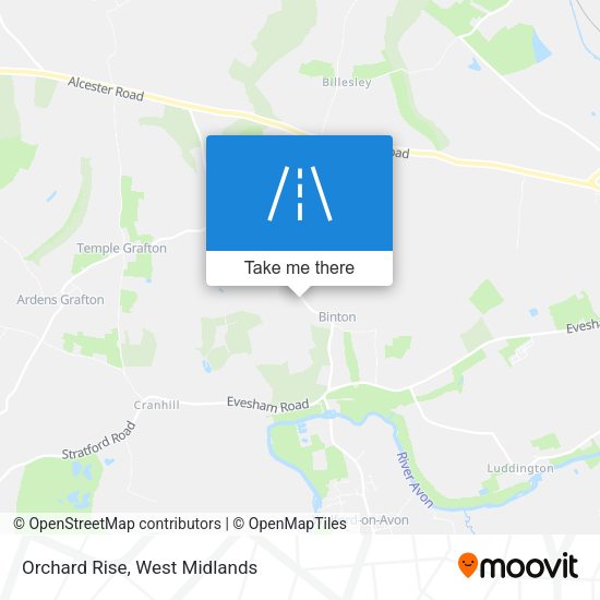 Orchard Rise map