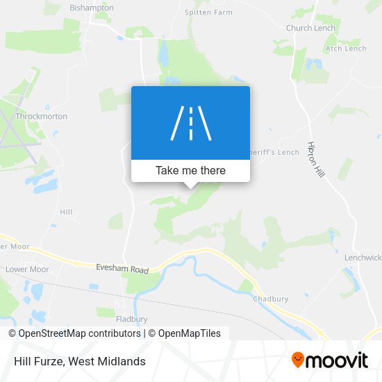 Hill Furze map