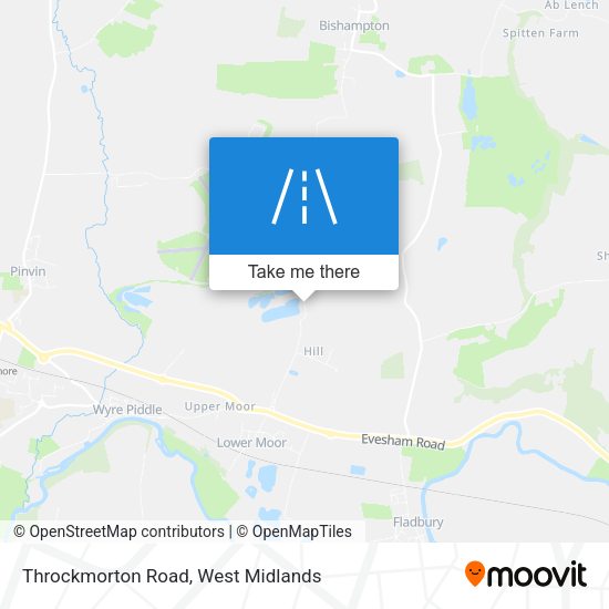 Throckmorton Road map