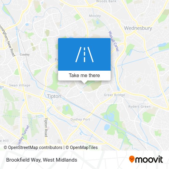 Brookfield Way map