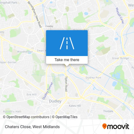 Chaters Close map