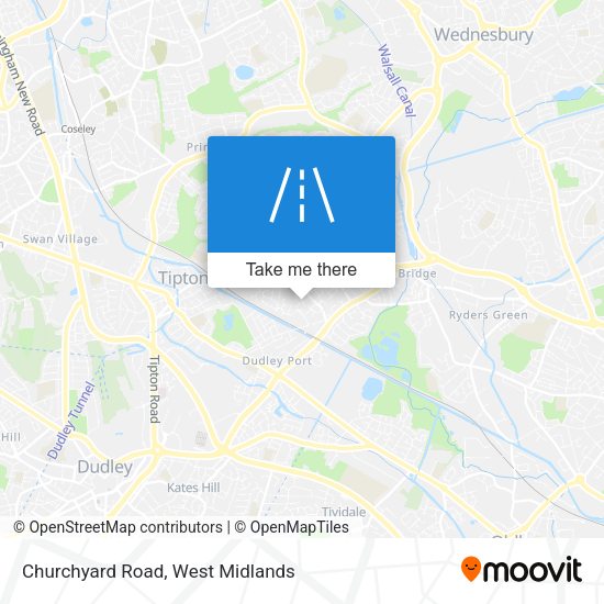 Churchyard Road map