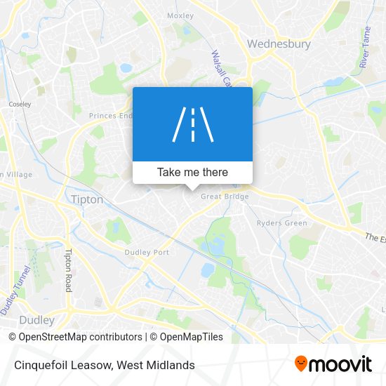 Cinquefoil Leasow map