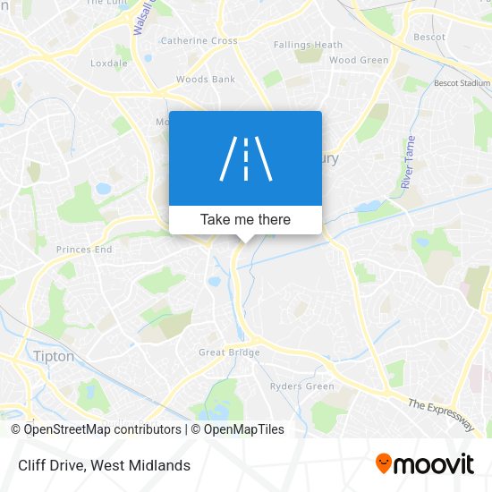 Cliff Drive map
