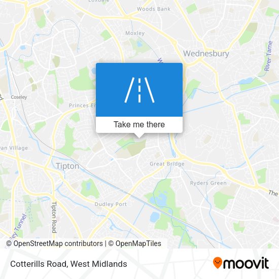 Cotterills Road map