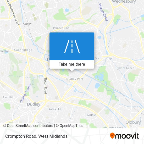 Crompton Road map