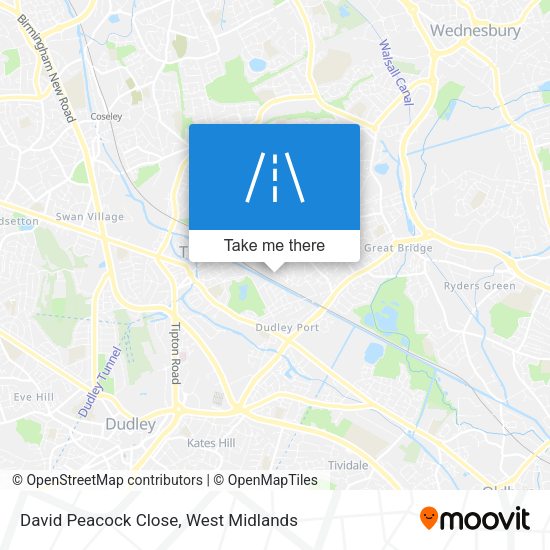 David Peacock Close map
