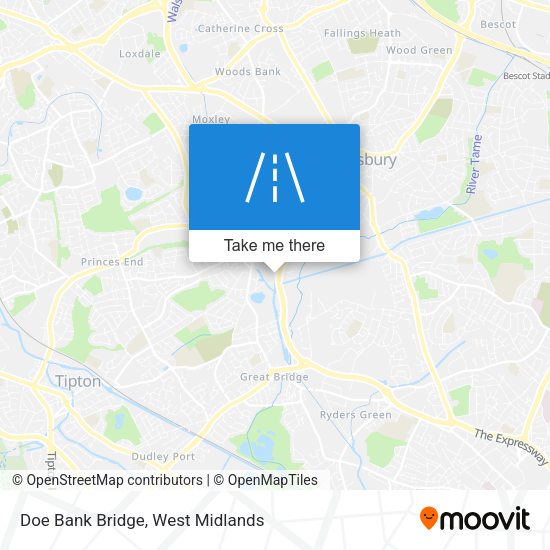 Doe Bank Bridge map