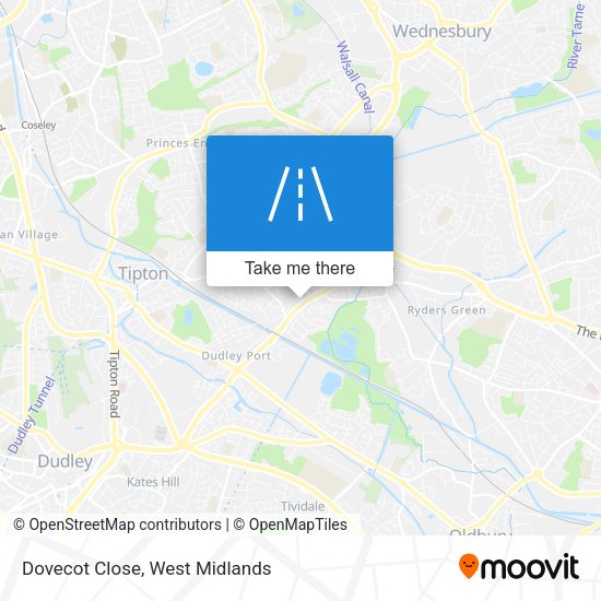Dovecot Close map