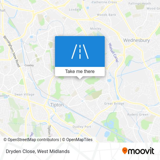 Dryden Close map