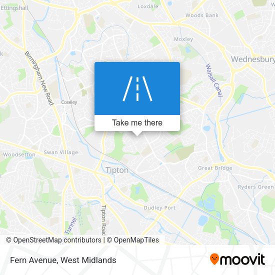 Fern Avenue map