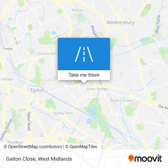 Galton Close map