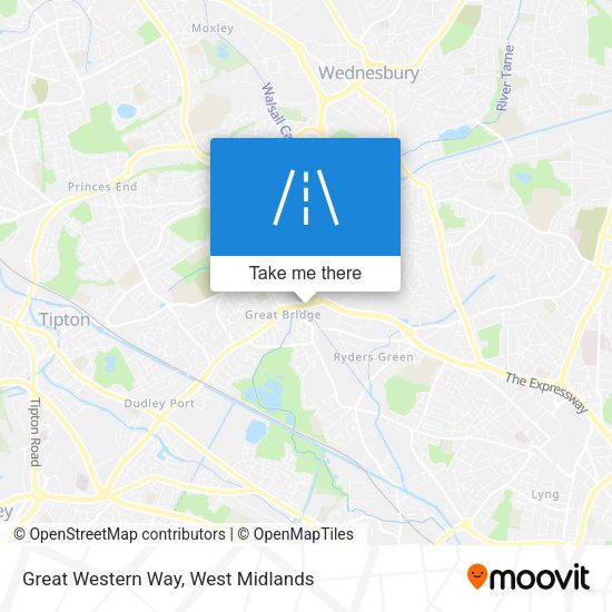 Great Western Way map