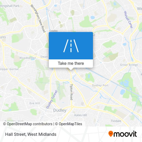 Hall Street map
