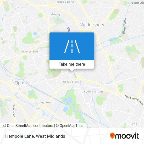 Hempole Lane map