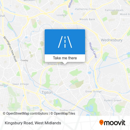Kingsbury Road map