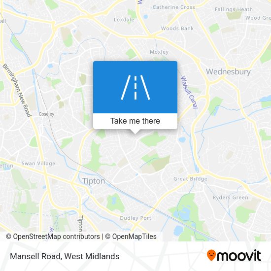 Mansell Road map
