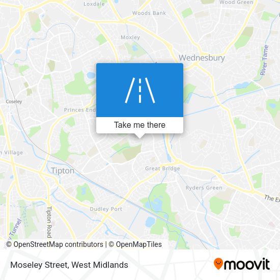 Moseley Street map