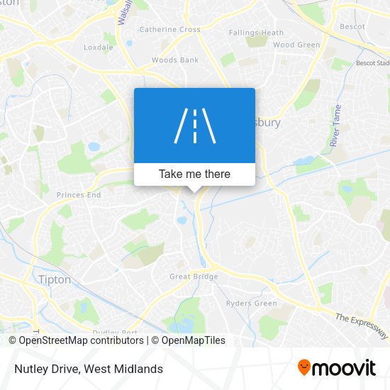 Nutley Drive map