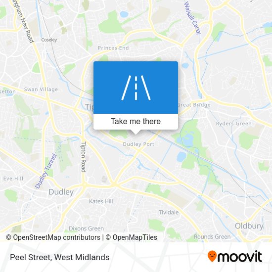Peel Street map