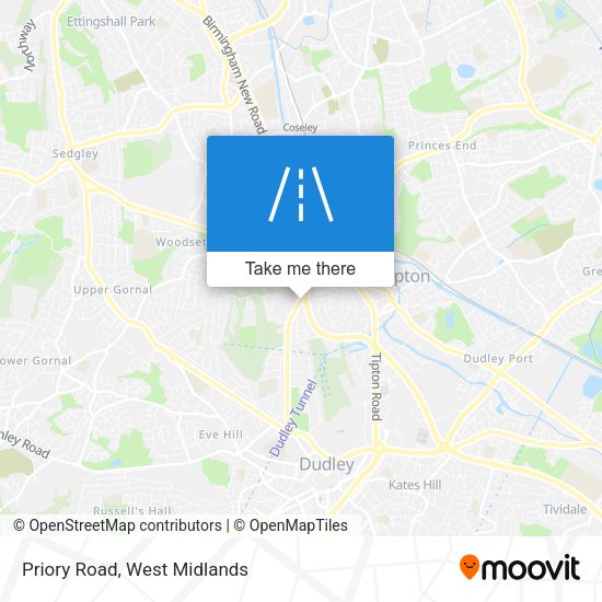 Priory Road map