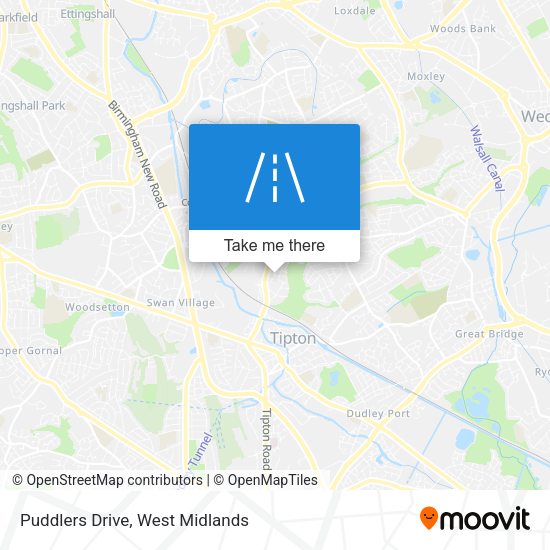 Puddlers Drive map