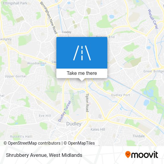 Shrubbery Avenue map