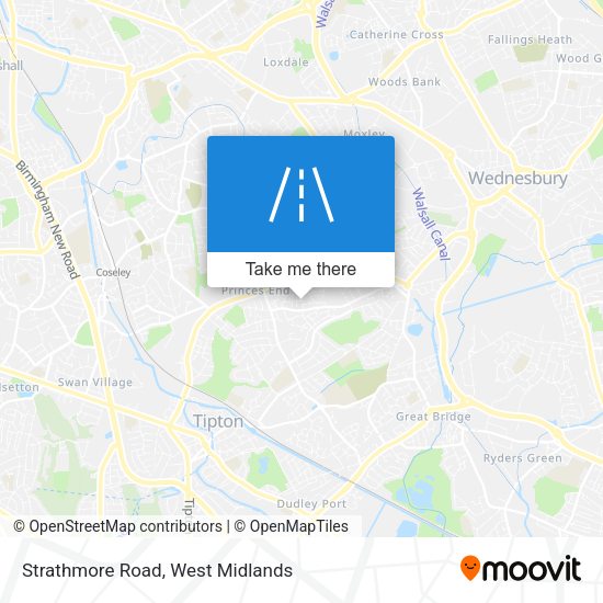 Strathmore Road map