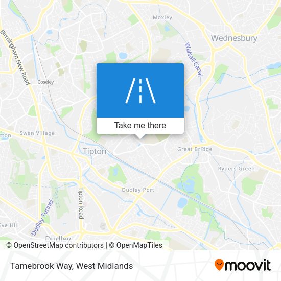 Tamebrook Way map