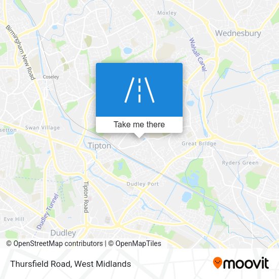 Thursfield Road map