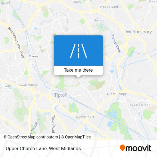 Upper Church Lane map