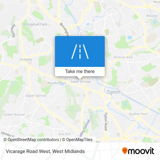 Vicarage Road West map
