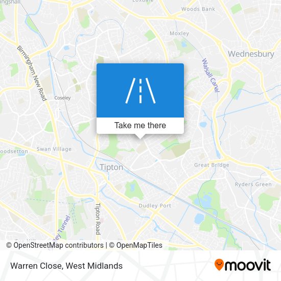 Warren Close map