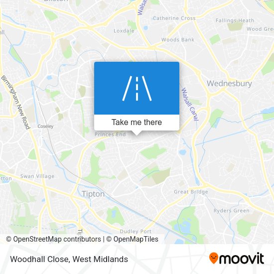 Woodhall Close map