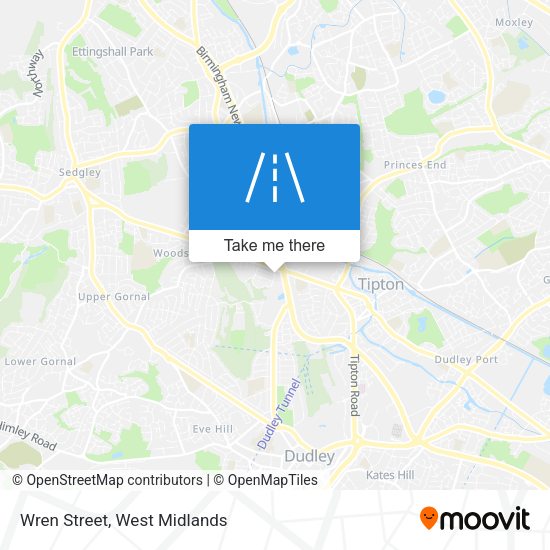 Wren Street map