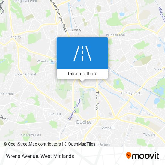 Wrens Avenue map