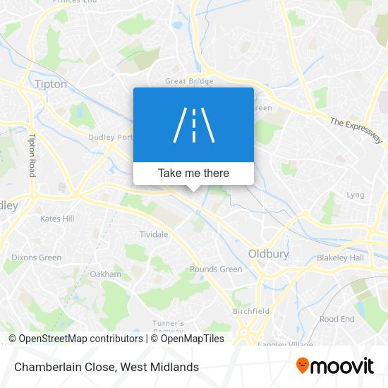 Chamberlain Close map