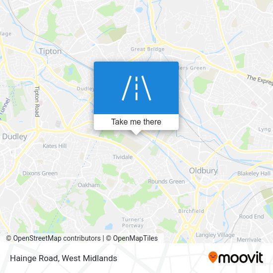 Hainge Road map