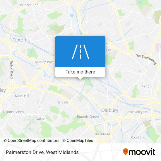 Palmerston Drive map
