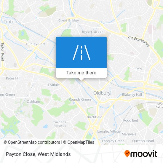 Payton Close map
